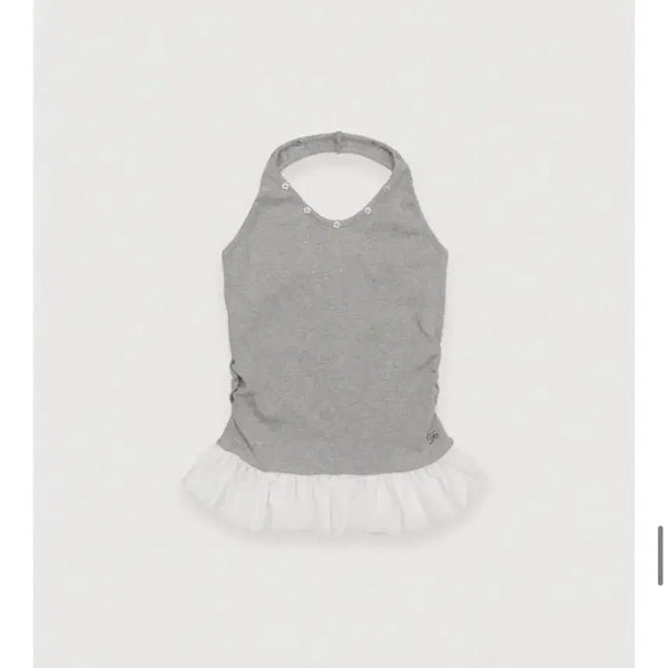 [BUNJANG] Foeto Petal Edge Halter Top - Gray / 택o 새상품) 포에토 페탈 엣지 홀터 탑 그레이
