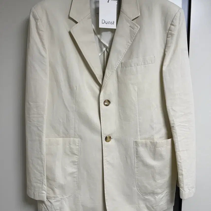 [BUNJANG] DUNST Linen Jacket Ivory XL / 던스트 린넨 자켓 아이보리 XL