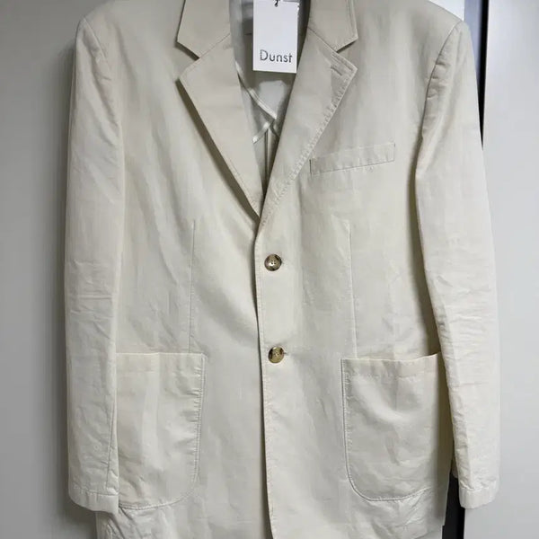 [BUNJANG] DUNST Linen Jacket Ivory XL / 던스트 린넨 자켓 아이보리 XL