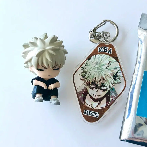 [BUNJANG] My Hero Academia Katsuki Bakugo Shoulder Cushion Keychain Set / 나히아 바쿠고 카츠키 어깨쿵 키링 판매
