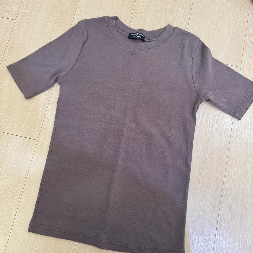 [BUNJANG] MAISON DE SYNDROME Brown T-shirt / MAISON DE SYNDROME 반팔 티셔츠 브라운