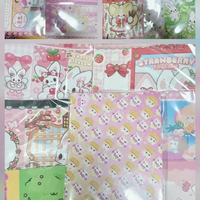 [BUNJANG] Various Wrapping Paper Bundle Set / 랩핑지 일괄 처분 판매(솜솜, 비비님, 토미, 여우냥, 보리 등)