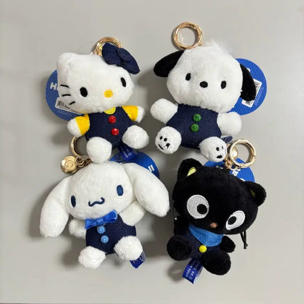 [BUNJANG] Sanrio Denim Charm Doll Keyring / 정품 산리오 데님 가방고리 인형 키링_헬로키티/포차코/시나모롤