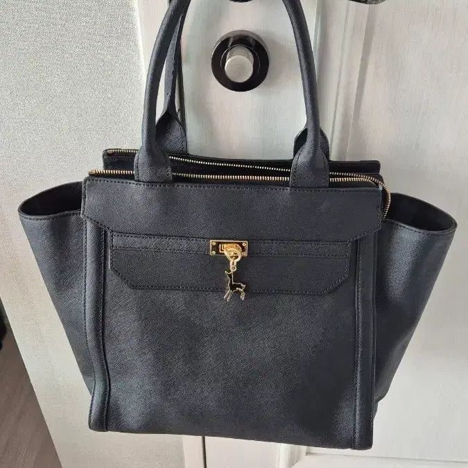 [BUNJANG] Black Martine Sitbon Leather Tote Bag / 블랙마틴 싯봉 소가죽 가방
