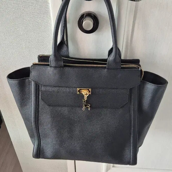 [BUNJANG] Black Martine Sitbon Leather Tote Bag / 블랙마틴 싯봉 소가죽 가방