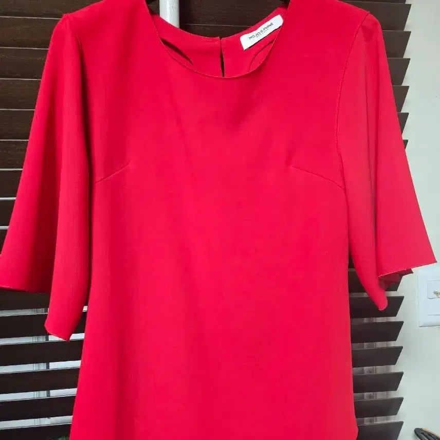 [BUNJANG] MOJO.S.PHINE Red Blouse Size 55 / 모조에스핀 레드 블라우스 55사이즈