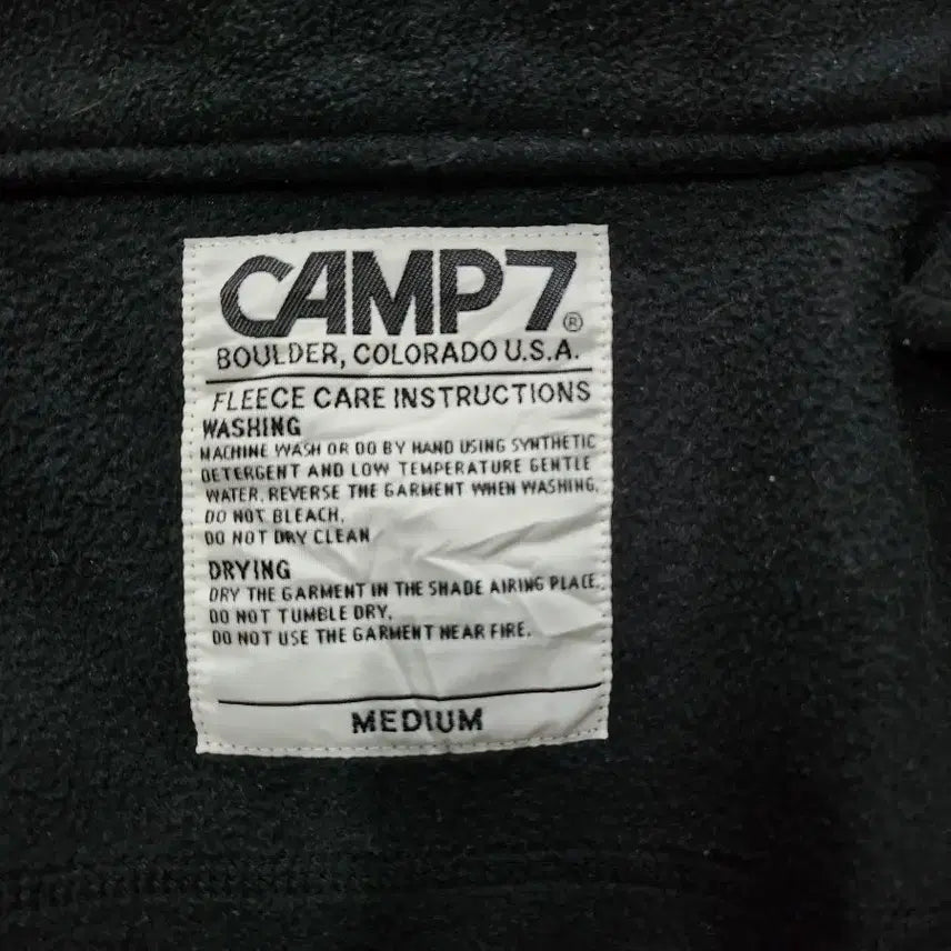 [BUNJANG] Camp7 Fleece Zip-Up Jacket / 캠프7 집업 플리스