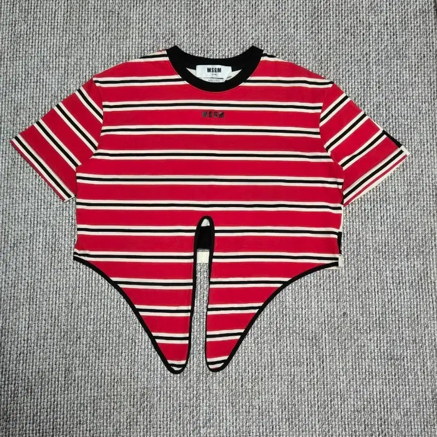[BUNJANG] MSGM Red Stripe T-Shirt XS / MSGM 레드 스트라이프 티셔츠 xs 새상품