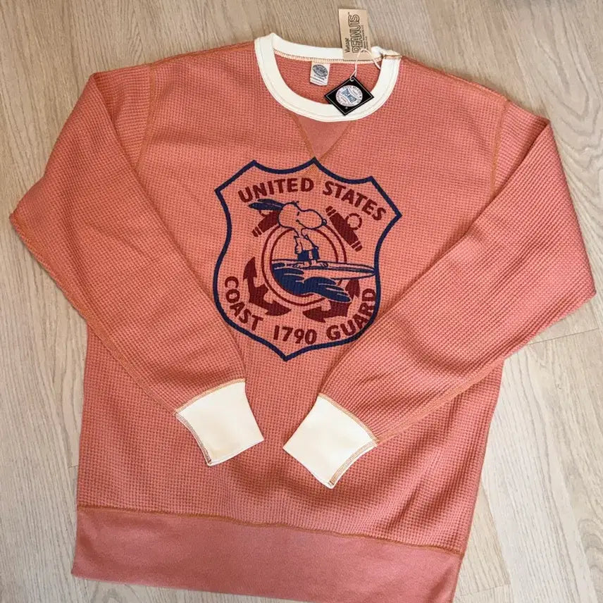 [BUNJANG] Toys McCoy Snoopy Waffle Crewneck / [XL / 105] 토이즈 맥코이 와플 크루넥 스누피