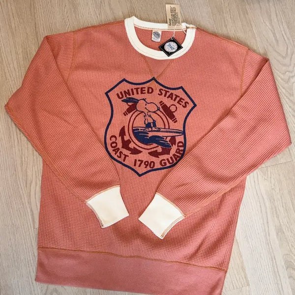 [BUNJANG] Toys McCoy Snoopy Waffle Crewneck / [XL / 105] 토이즈 맥코이 와플 크루넥 스누피