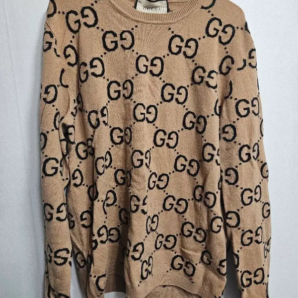 [BUNJANG] Gucci GG Jacquard Men's Knitwear L / 구찌 GG 자카드 남성니트 L (영수증O 풀구성)