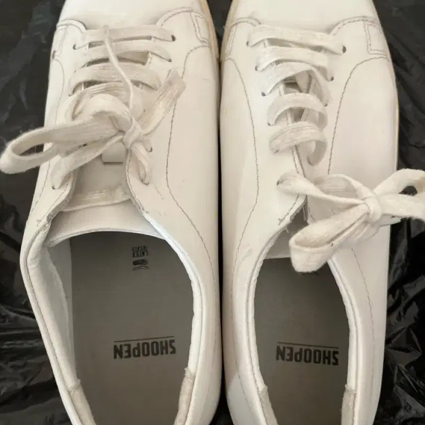 [BUNJANG] Shoopen White Sneakers Latex Insole / SHOOPEN 슈펜 흰색 스니커즈 라텍스