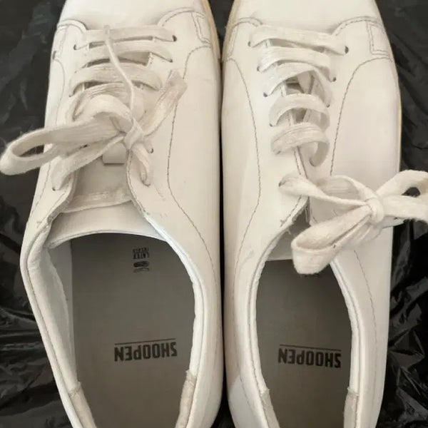 [BUNJANG] Shoopen White Sneakers Latex Insole / SHOOPEN 슈펜 흰색 스니커즈 라텍스