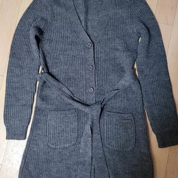 [BUNJANG] Burberry Blue Label Belted Knit Long Cardigan / 버버리 블루라벨 벨트 니트 롱 가디건
