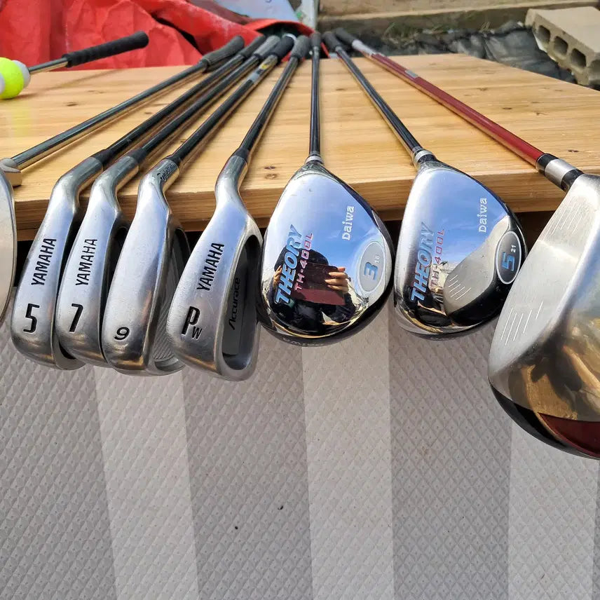 [BUNJANG] TaylorMade, Yamaha, Daiwa, Jack Nicklaus, MISSONI Beginner Full Golf Set with Leather Bag / 골프-테일러메이드/야마하/다이와 조합 입문용  풀세트 + 미쏘니 가죽백