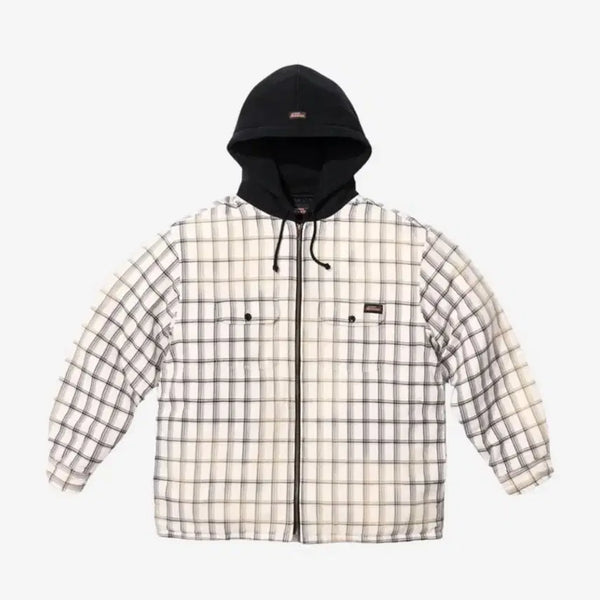 [BUNJANG] Supreme Dickies Plaid Hooded Zip-Up Jacket L / 슈프림 디키즈 플레이드 후드집업 L 23fw