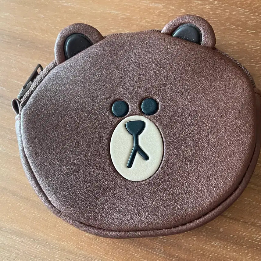 [BUNJANG] Line Friends Brown Card Wallet / 중고 라인프렌즈 브라운 카드지갑