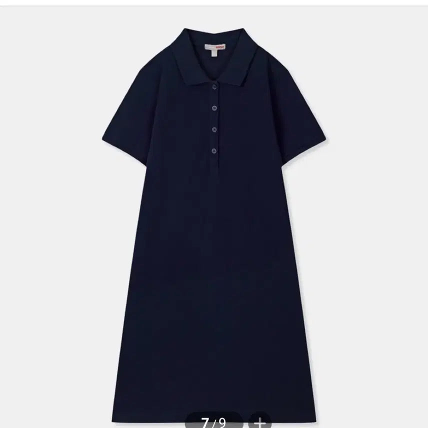 [BUNJANG] Spao Pique Navy Dress / 스파오 피케 반팔 원피스 골프원피스