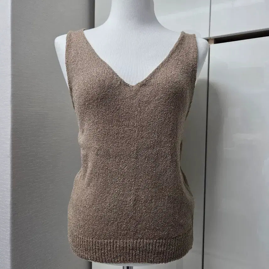 [BUNJANG] Heathered Knit Sleeveless Top / 보카시 나시