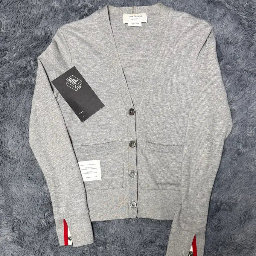 [BUNJANG] Thom Browne Women's Tricolor Stripe Cardigan Size 36 / [21-22년식/36]톰브라운 여성 백삼선 가디건