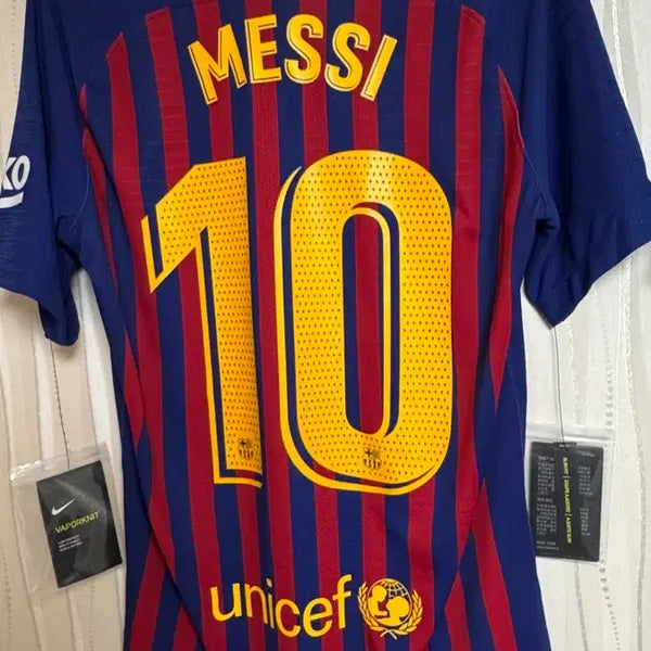 [BUNJANG] Lionel Messi 2018-19 FC Barcelona Authentic ADV Jersey / 18-19 바르셀로나 홈 메시 ADV 어센틱 유니폼