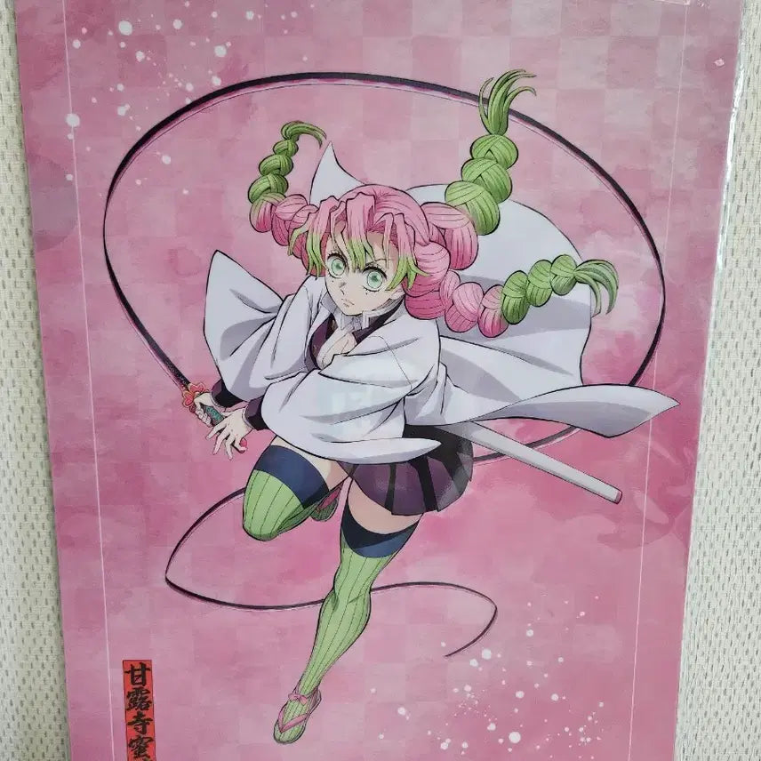 [BUNJANG] Demon Slayer Kanroji Mitsuri & Iguro Obanai Clear File Set (2 Types) / 정리세일)귀멸의 칼날 오바나이,미츠리 클리어파일 2종 일괄 일본정품