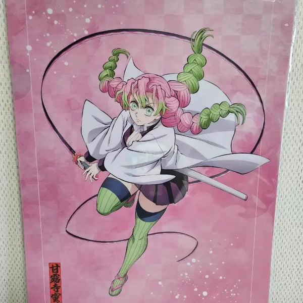 [BUNJANG] Demon Slayer Kanroji Mitsuri & Iguro Obanai Clear File Set (2 Types) / 정리세일)귀멸의 칼날 오바나이,미츠리 클리어파일 2종 일괄 일본정품