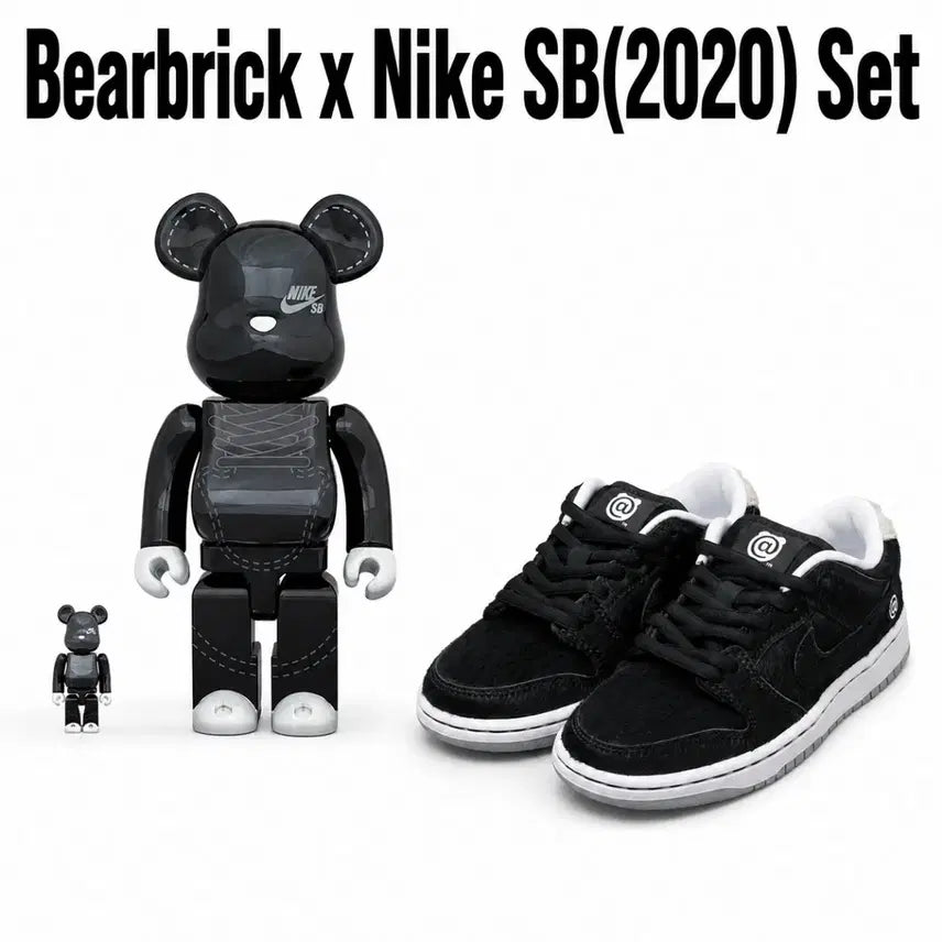 [BUNJANG] Nike x Bearbrick 2020 100% & 400% + Nike SB Dunk Low TD / 택포 42.5) 베어브릭x나이키 SB(2020)+ 덩크로우 Set