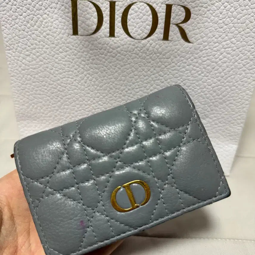 [BUNJANG] Dior Caro Glazed Wallet / [정품] 디올 카로 글리신 지갑