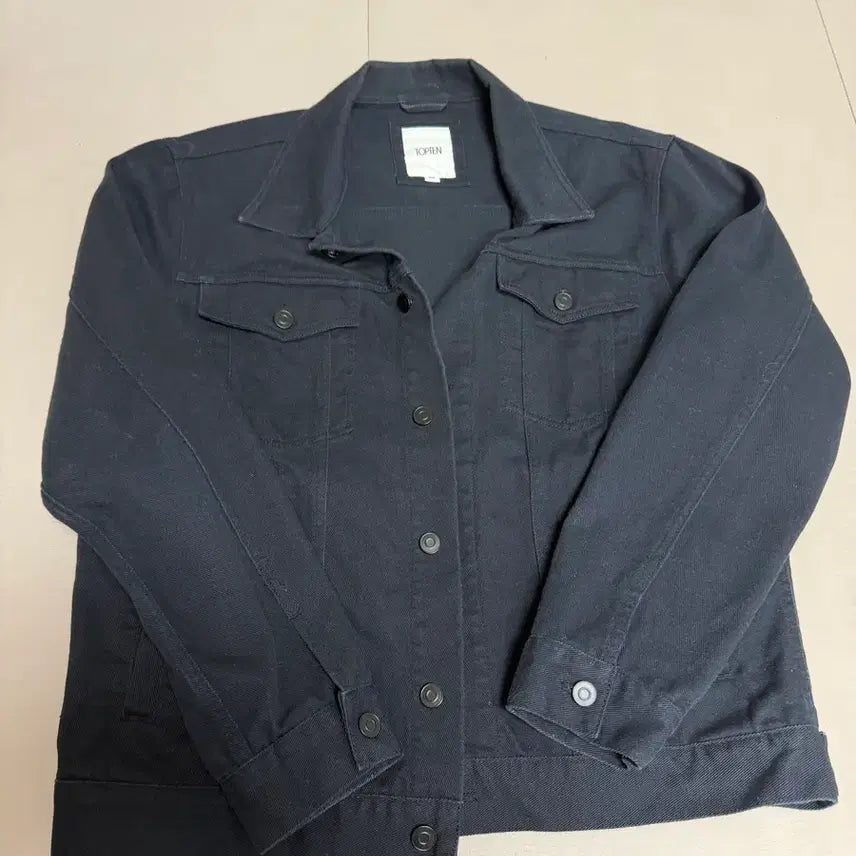 [BUNJANG] TOPTEN Cotton Tricot Jacket Black 105 / [105]탑텐 코튼 트리커 자켓 블랙