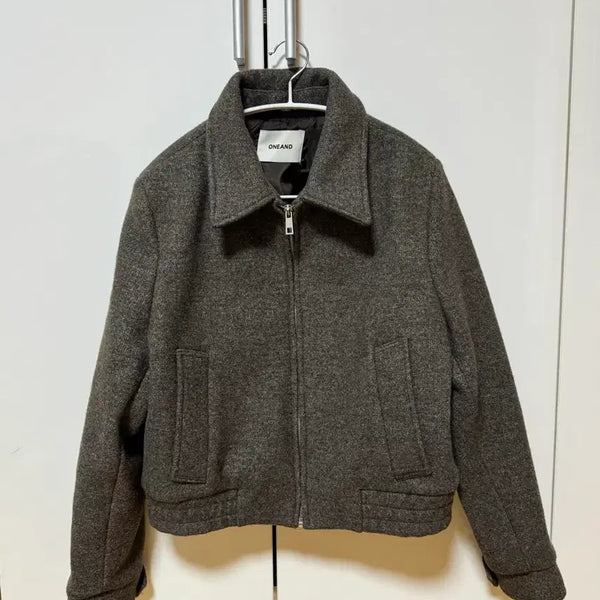 [BUNJANG] One & Brown Crop Jumper Jacket / 원앤드 브라운 크롭 점퍼 자켓