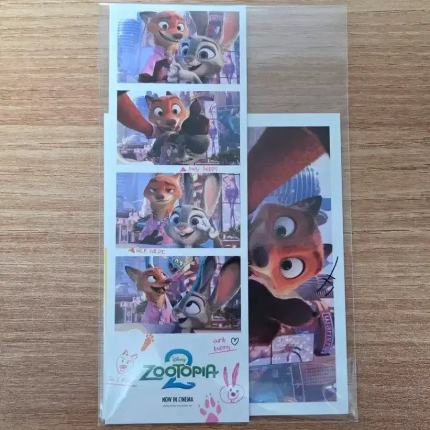 [BUNJANG] Zootopia 2 4th Week Movie Exclusive Polaroid + Four-Cut Photo / 주토피아2 4주차 영화 특전 폴라로이드 + 네컷포토