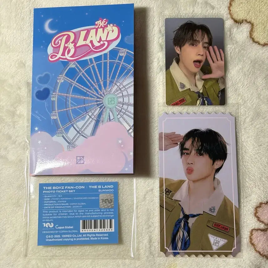 [BUNJANG] The Boyz Sunwoo Derby Land Photo Ticket Set / 더보이즈 선우 더비랜드 포토티켓 세트