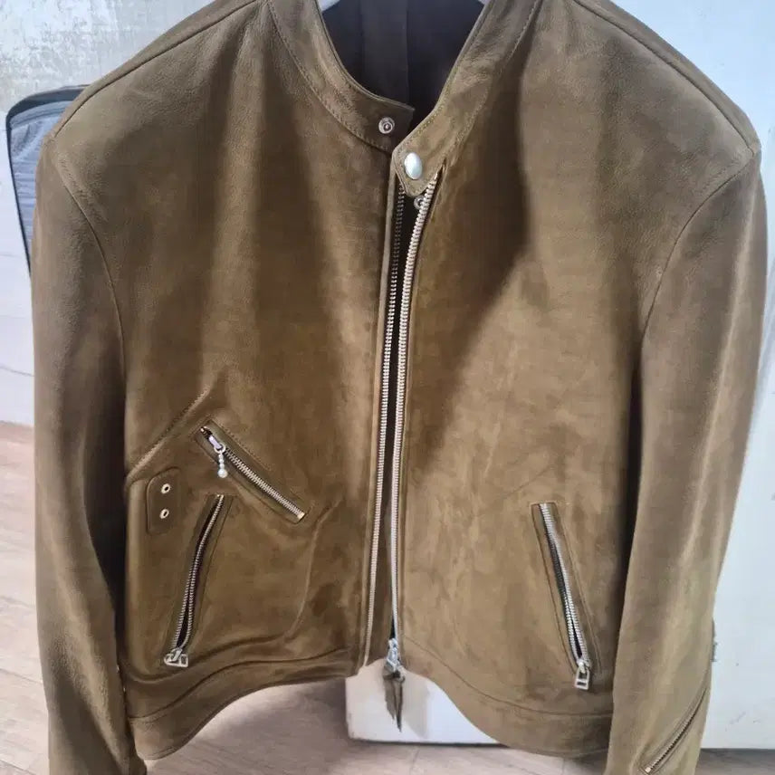 [BUNJANG] COEUR Suede Leather Rider Jacket / 쿠어 스웨이드 가죽 라이더 자켓