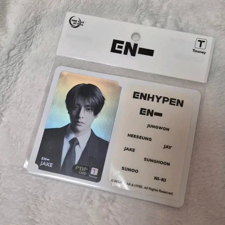 [BUNJANG] ENHYPEN Jake Sim Jae-yun T-money Transportation Card / 엔하이픈 제이크 심재윤 티머니 교통카드