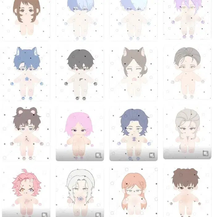 [BUNJANG] Custom Plush Doll Design Commission / 솜인형 도안 커미션