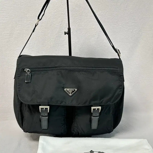 [BUNJANG] Prada Two-Pocket Nylon Messenger Bag / 프라다 투포켓 나일론 포코노 메신저백 남녀공용