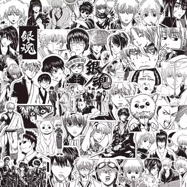 [BUNJANG] Gintama Gakki Stickers (Set of 100) / (100장) 은혼 조각스티커