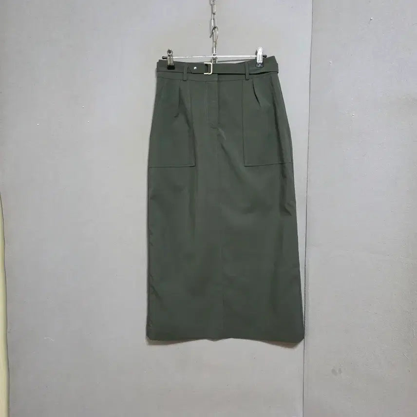 [BUNJANG] The I-jat Khaki Long Skirt (Size 55) / s하루특가s30  더이이잣 카키 롱스커트 55  n4232