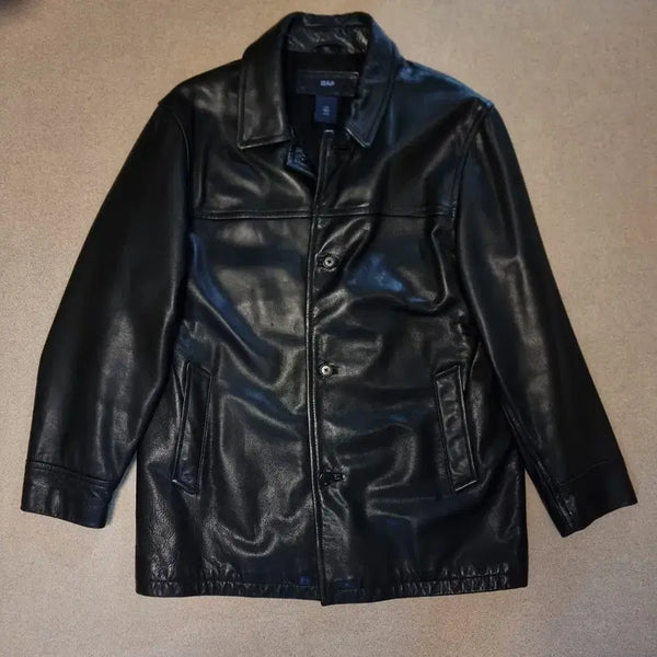 [BUNJANG] Gap Old Gap Leather Car Coat L / 갭 올드갭 gap 레더 가죽 카코트 L