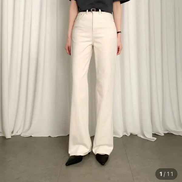 [BUNJANG] Saesak Rodev HARU Denim Pants (Oatmeal) EXD M Side / 사색 로데브 HARU 데님 팬츠 (오트밀) EXD M사이드