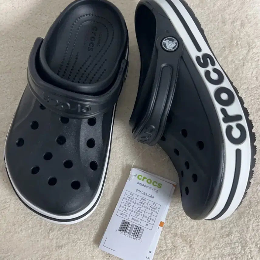 [BUNJANG] Crocs Bayaband Black Sandals / M7/W9크록스바야밴드 블랙260사이즈