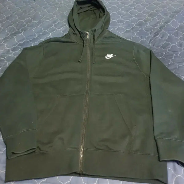 [BUNJANG] Nike NSW Club Hoodie Zip-Up Black (L) / 나이키 NSW클럽 후드집업 블랙 (L)