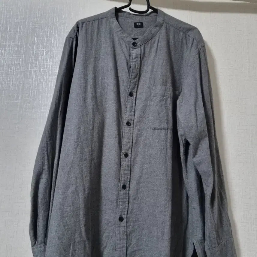 [BUNJANG] Uniqlo Collarless Shirt XL / 유니클로 카라리스 셔츠 XL 105 판매합니다