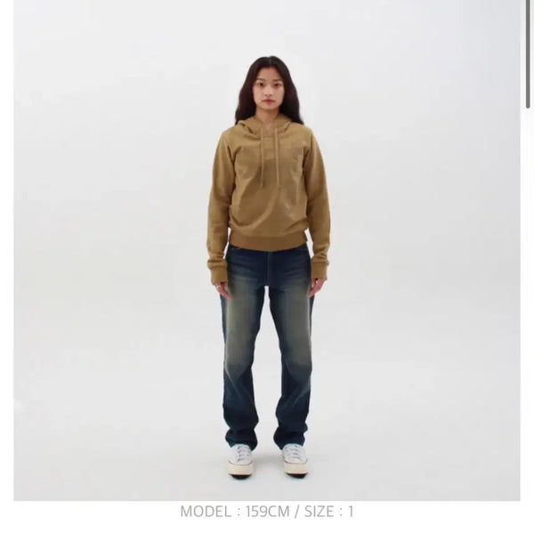 [BUNJANG] Safari Spot Basic Hoodie Sand Size 2 / 사파리스팟 1/2 베이직후드 샌드 사이즈 2