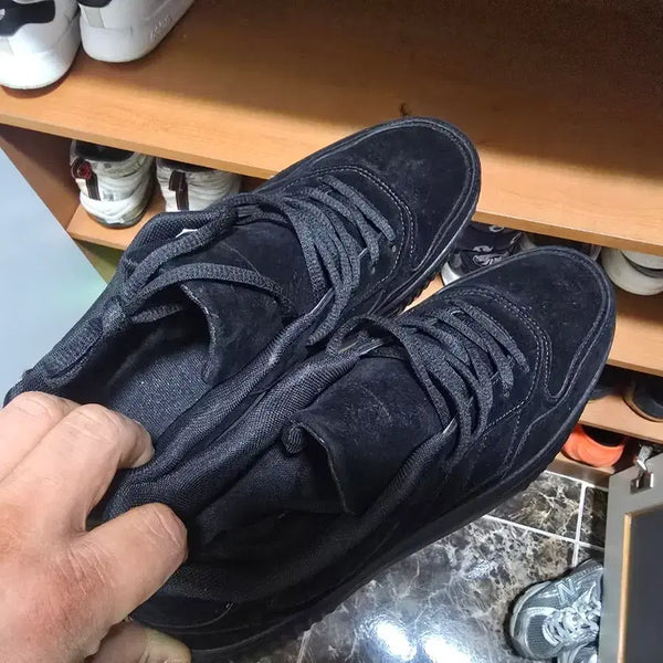 [BUNJANG] Black Suede Sneakers 280 / 블랙 스웨이드 운동화 280