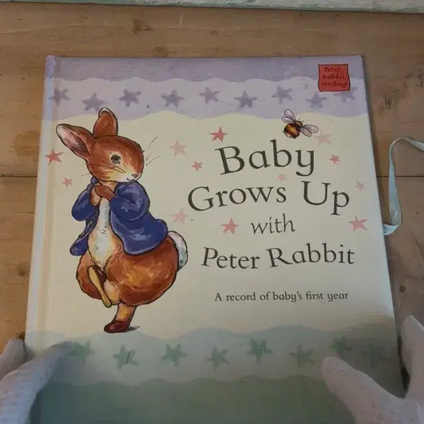 [BUNJANG] Peter Rabbit Baby Growth Record Picture Book / 빈티지 피터래빗 베이비 성장 기록 그림책