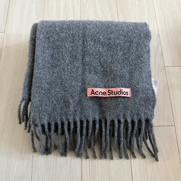 [BUNJANG] Acne Studios Grey Wool Scarf / 아크네 스튜디오 그레이 머플러