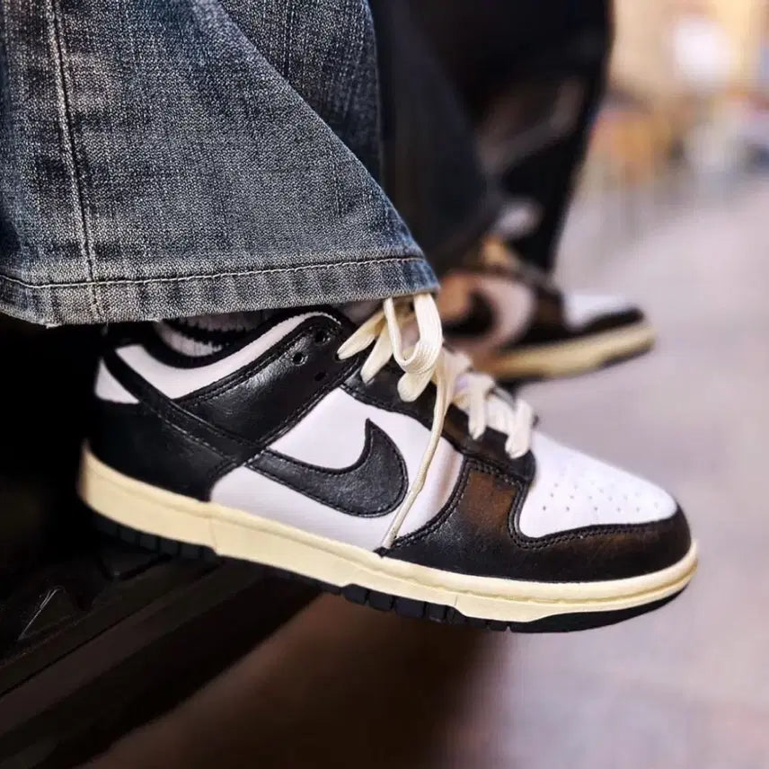 [BUNJANG] Nike Dunk Low Vintage Black and White / (W)290 m285 나이키 빈티지 범고래 덩크 로우 블랙 앤 화이트