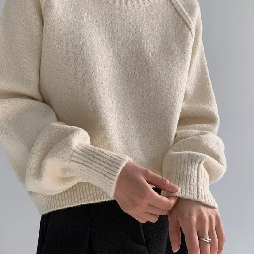 [BUNJANG] Manique Ivory Knit / 매니크 아이보리 니트